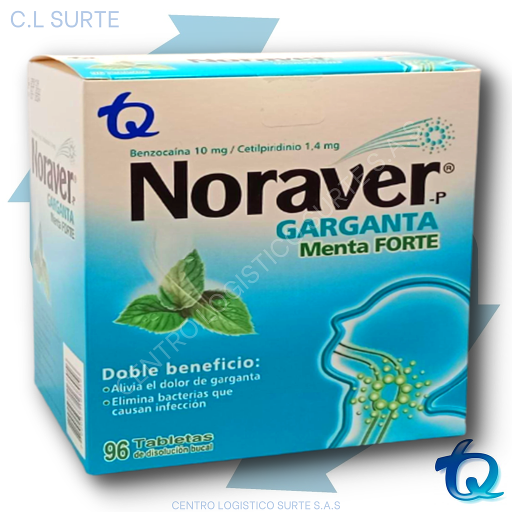 NORAVER P PASTILLA X 96 MEN FORTE TQ RESPIR