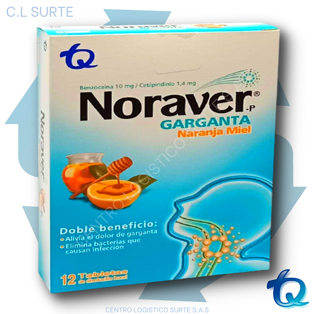 NORAVER P PASTILLA X 12 NARANMIEL TQ RESPIR