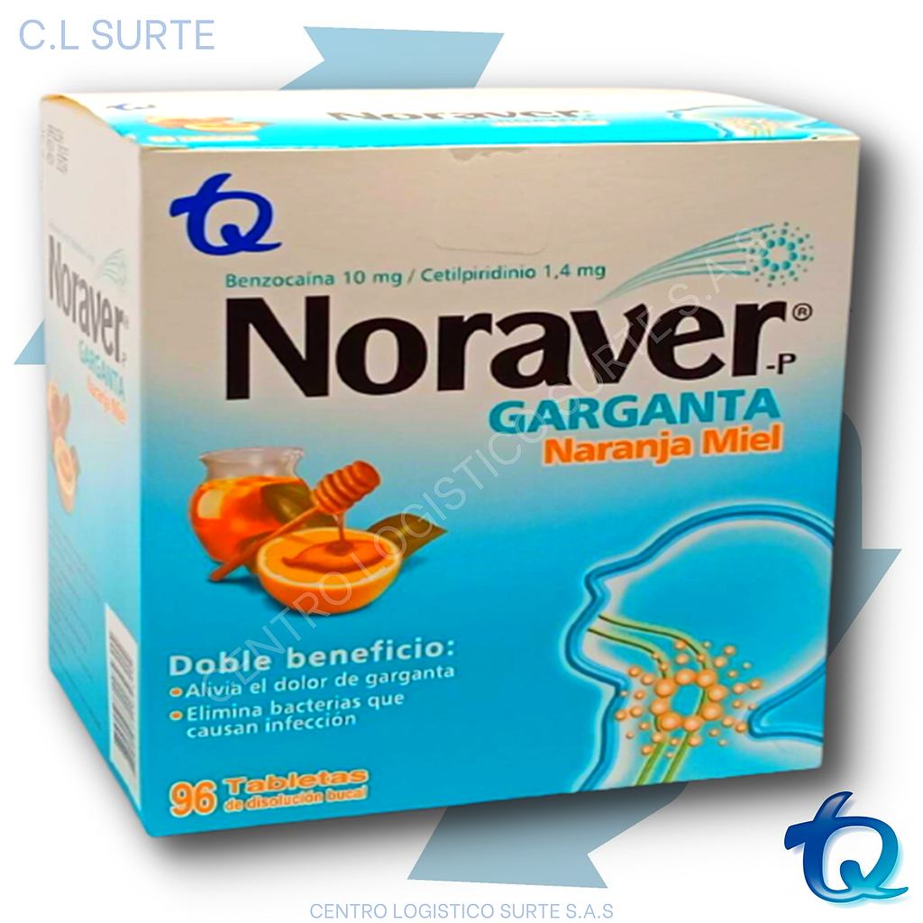 NORAVER PASTILLA X 96 NARANMIEL TQ RESPIR