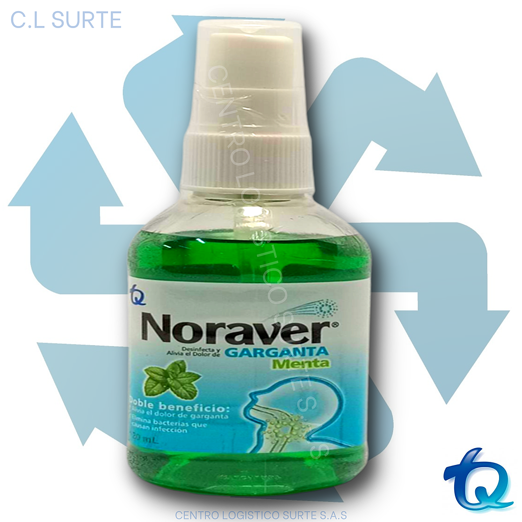 NORAVER X 120 ML MENTA C/VALV TQ RESPIR