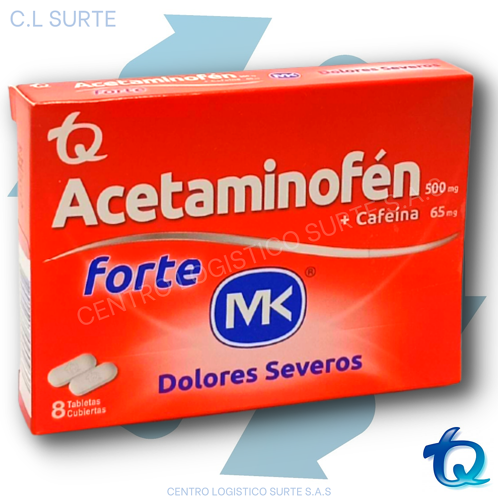 ACETAMINOFEN FORTE X  8 TAB MK TQ DOLOR