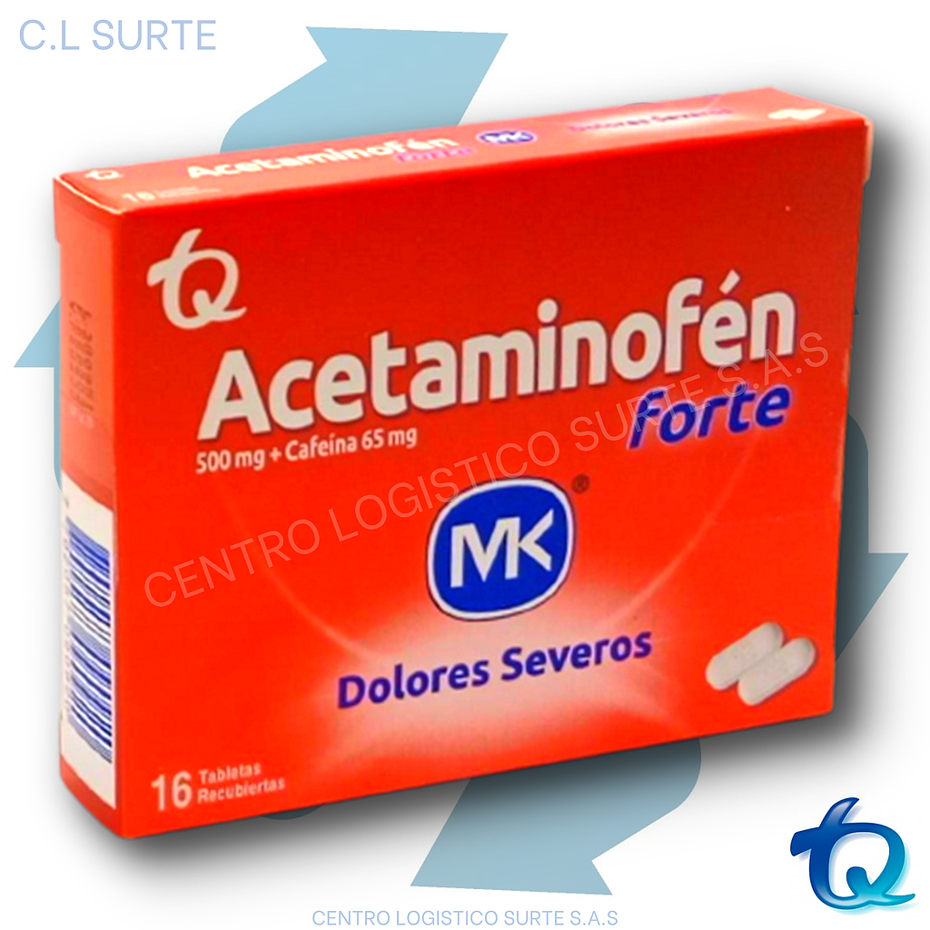 ACETAMINOFEN FORTE X 16 TAB MK TQ DOLOR