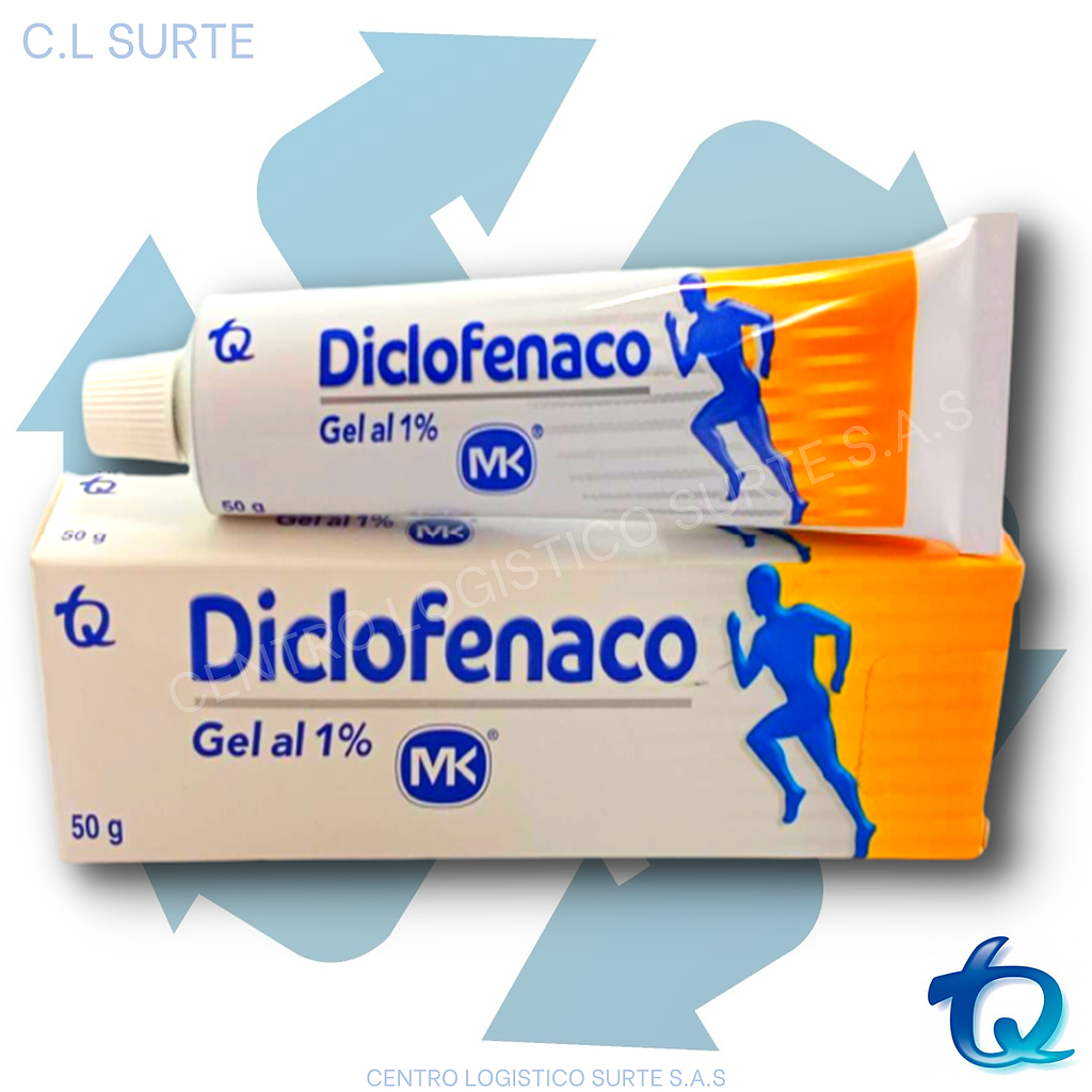 DICLOFENACO GEL 1% X 50 G MK TQ DOLOR