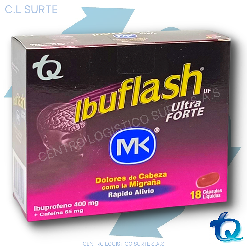 IBUFLASH MK ULTRA FORTE X 18 CAPS TQ DOLOR