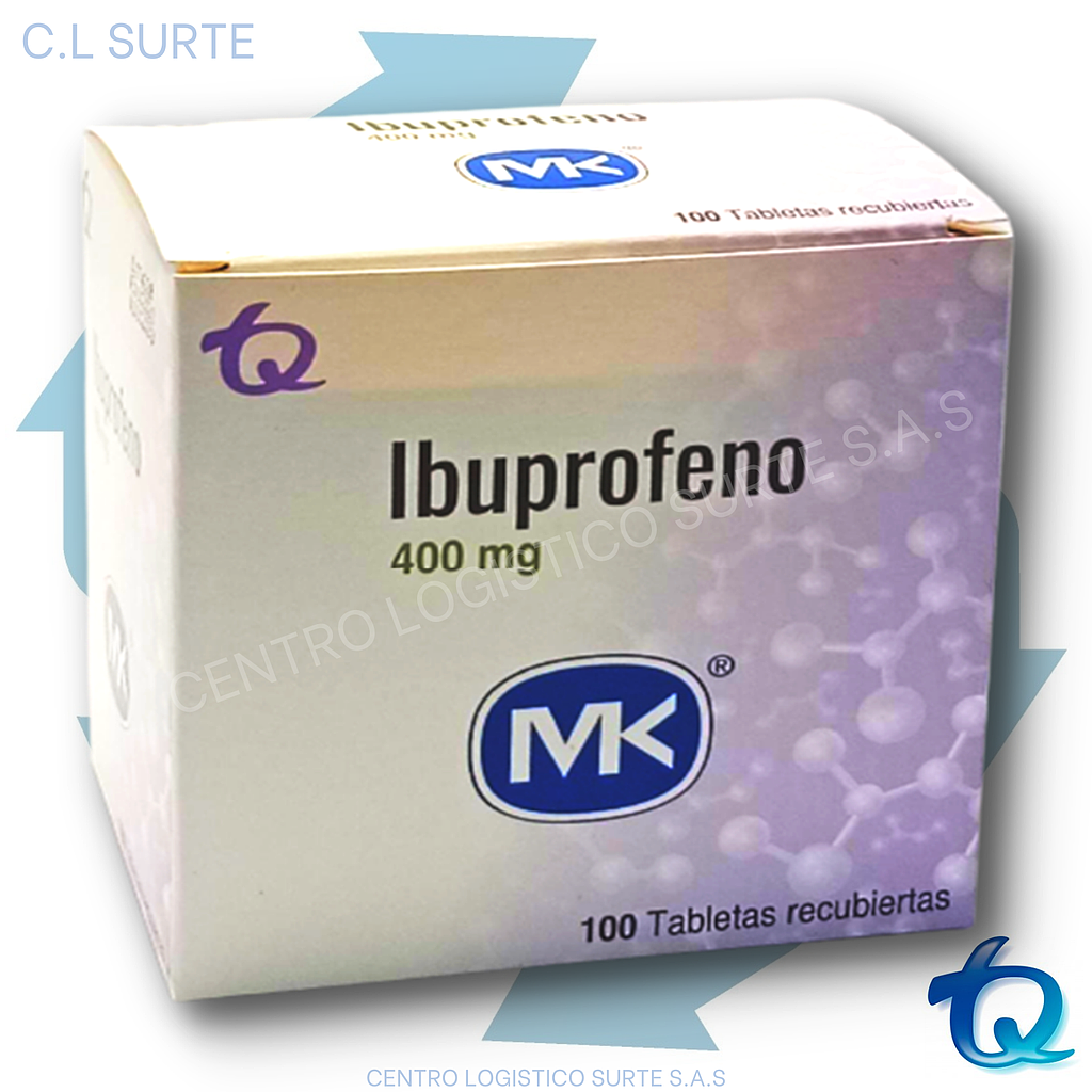 IBUPROFENO 400 MG X 100 TAB MK TQ DOLOR