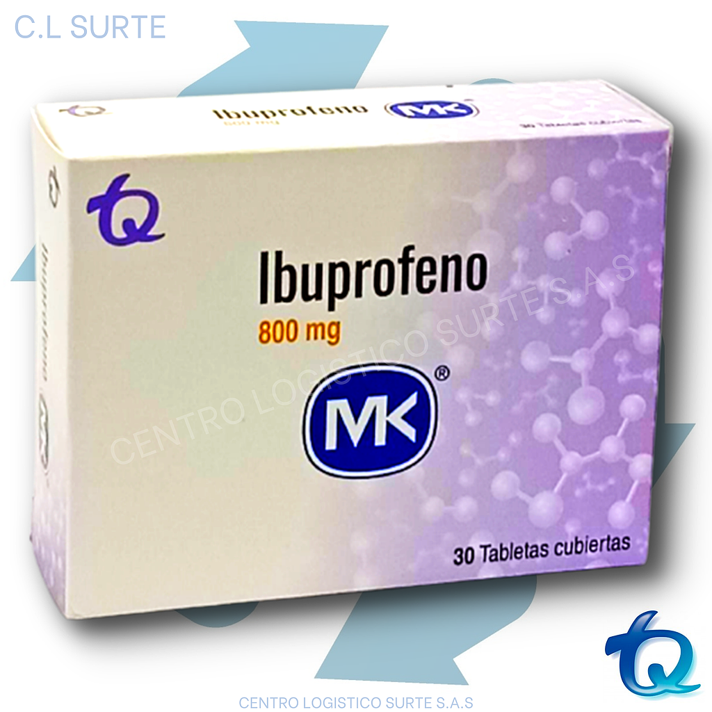IBUPROFENO 800 MG X  30 TAB MK TQ DOLOR