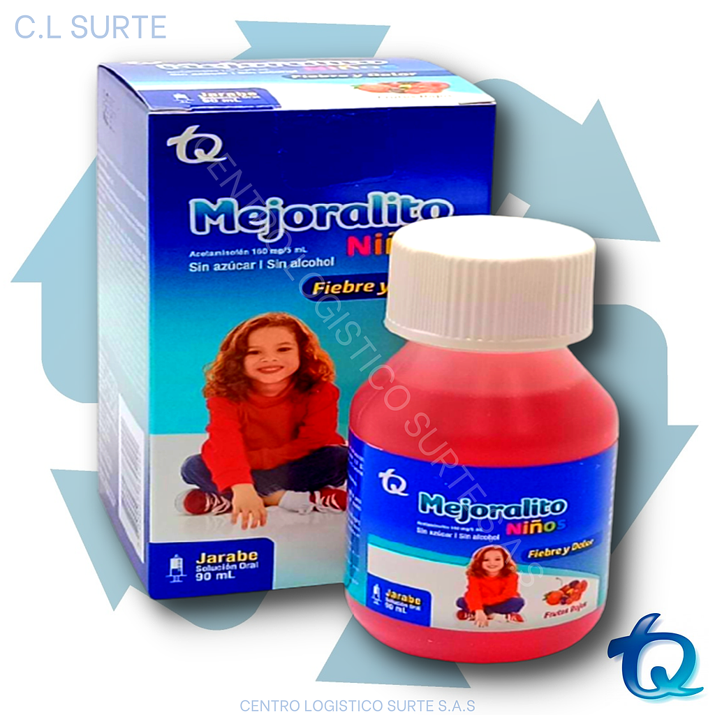 MEJORALITO JBE X 90 ML ACETAMINOFEN TQ DOLOR