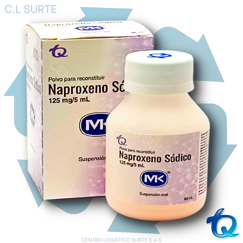 NAPROXENO 125 MG SUSP X  60 ML MK TQ DOLOR