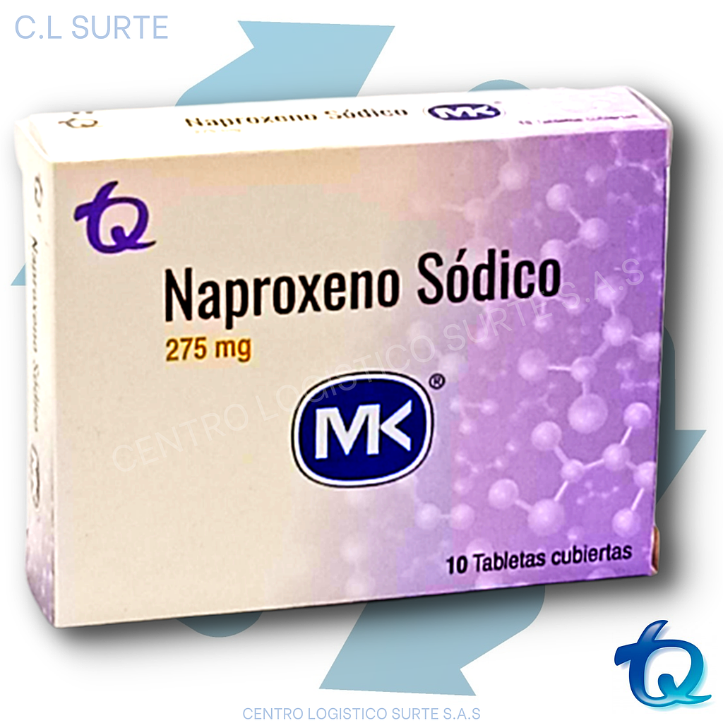 NAPROXENO 275 MG X 10 TAB MK TQ DOLOR