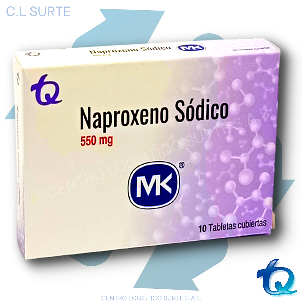 NAPROXENO 550 MG X 10 TAB MK TQ DOLOR