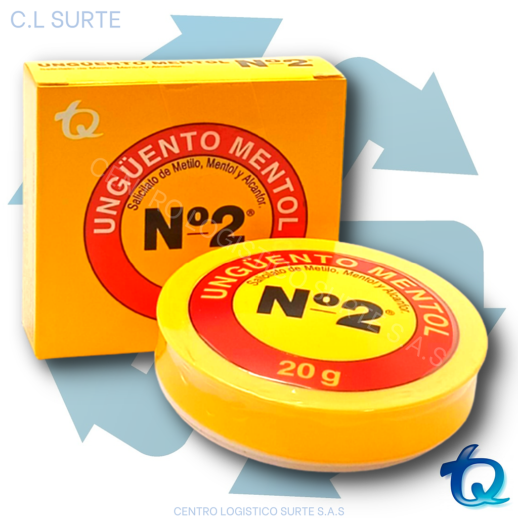 UNGUENTO ALMENTOL N 2 X 20 G TQ DOLOR