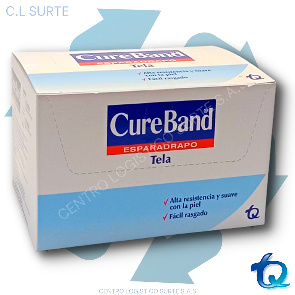 ESP TELA 1&quot; X 1 Y CAJA X 12 UNDS CUREBAND TQ C-H