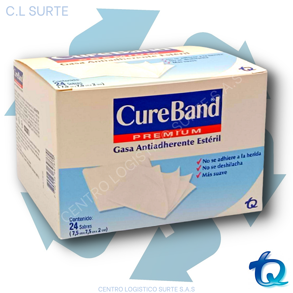 GASA 7.5 X 7.5 CM 24 SBS X 2 CUREBAND CAJA TQ C-H
