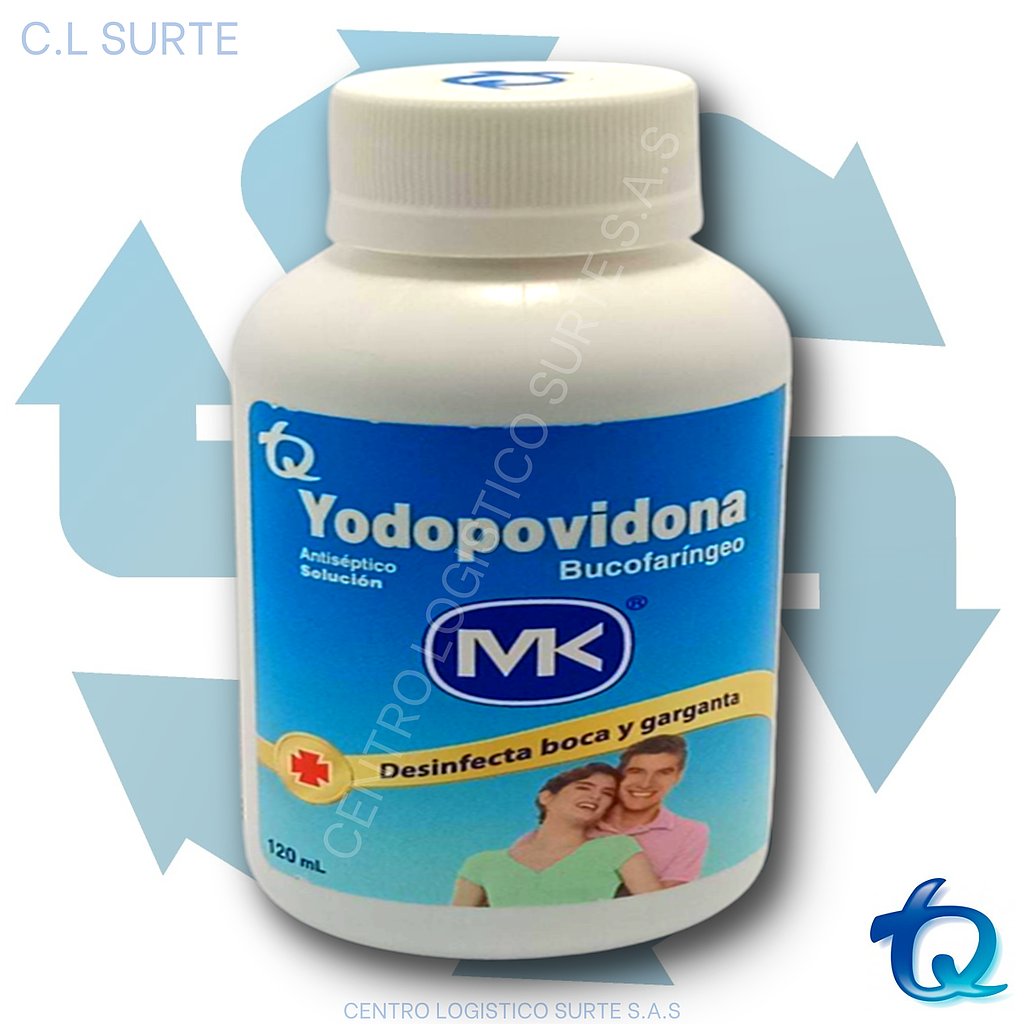 YODOPOVIDONA X 120 ML BUCOFARINGEO MK TQ C-H