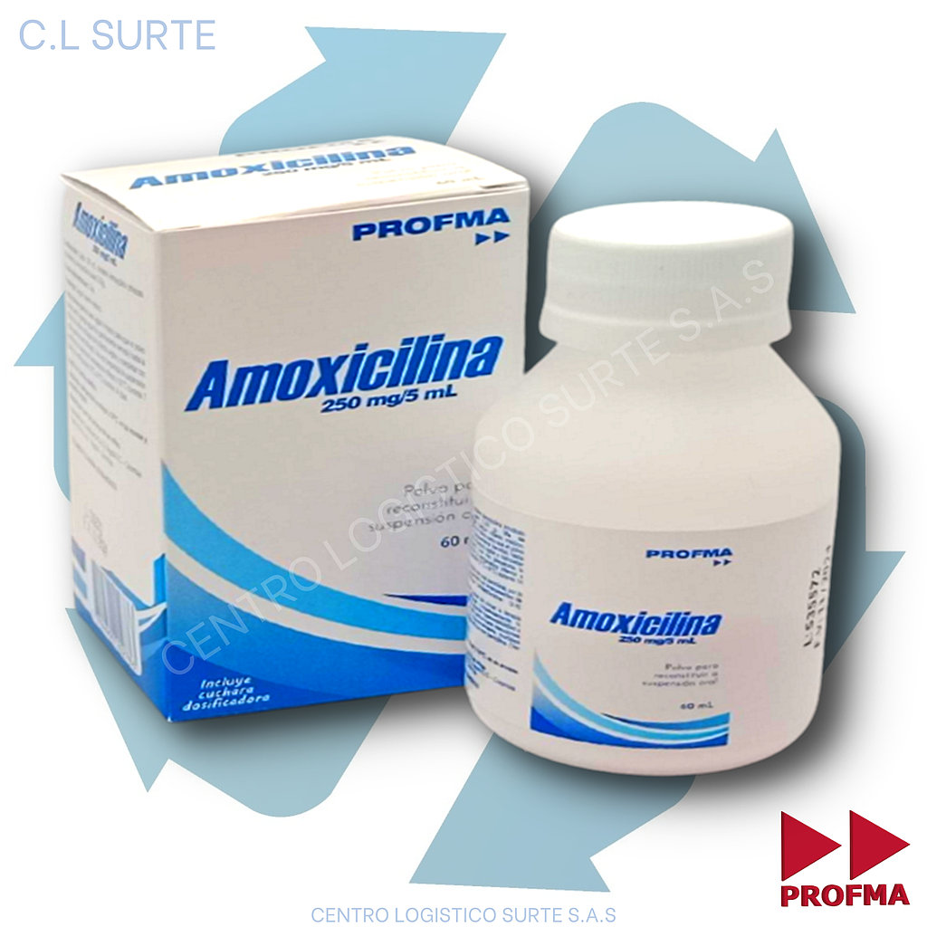 AMOXICILINA 250 MG SUSP X  60 ML PROFMA