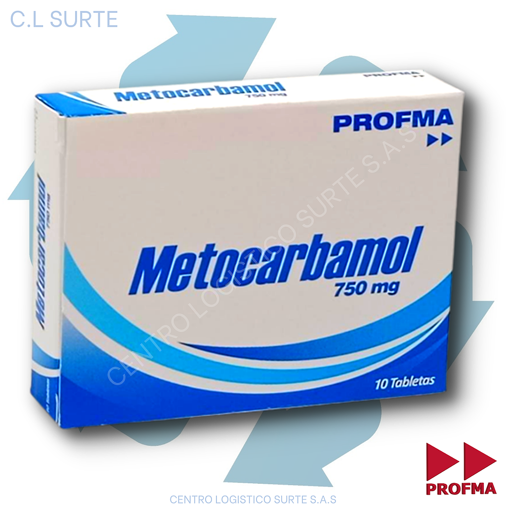 METOCARBAMOL 750 MG X 10 TAB PROFMA