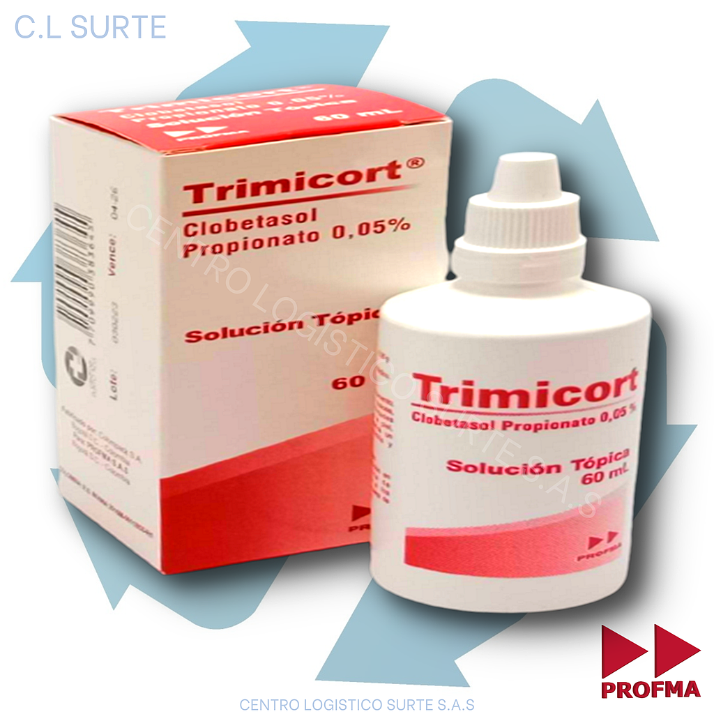TRIMICORT SOLUC X 60 ML CLOBETASOL PROFMA
