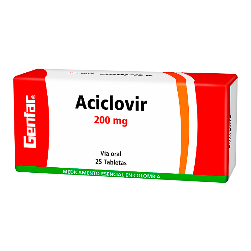 ACICLOVIR 200 MG X  25 TAB GENFAR