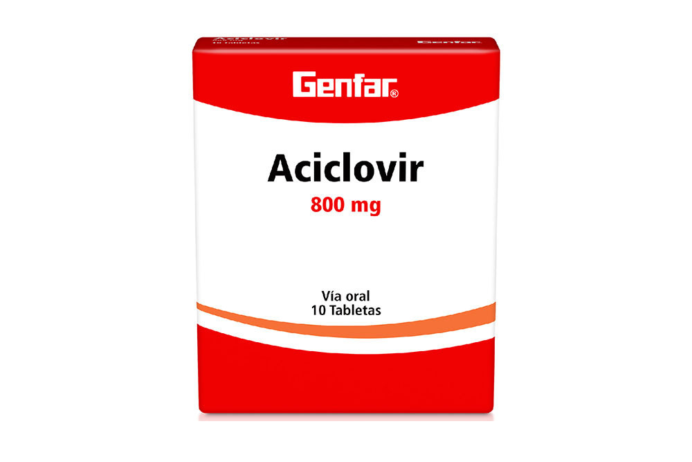 ACICLOVIR 800 MG X 10 TAB GENFAR