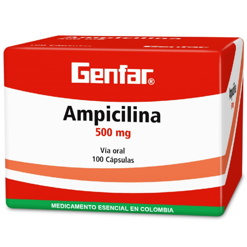 AMPICILINA 500 MG X 100 CAP GENFAR