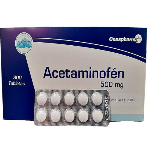 ACETAMINOFEN 500 MG X 300 TAB COASPHARMA