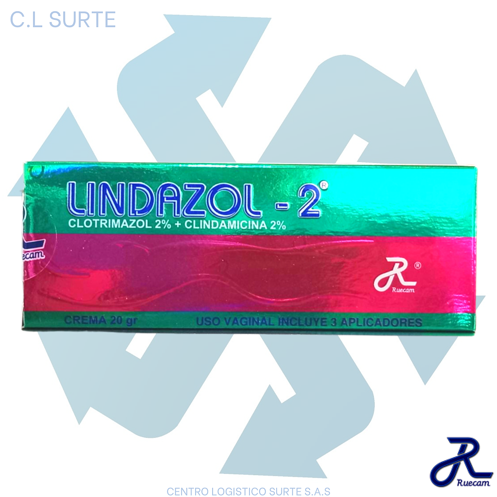 LINDAZOL-2 CREMA VAG X 20 G CLOTRIMAZOL 2% + CLINDAMICINA 2% RUECAM