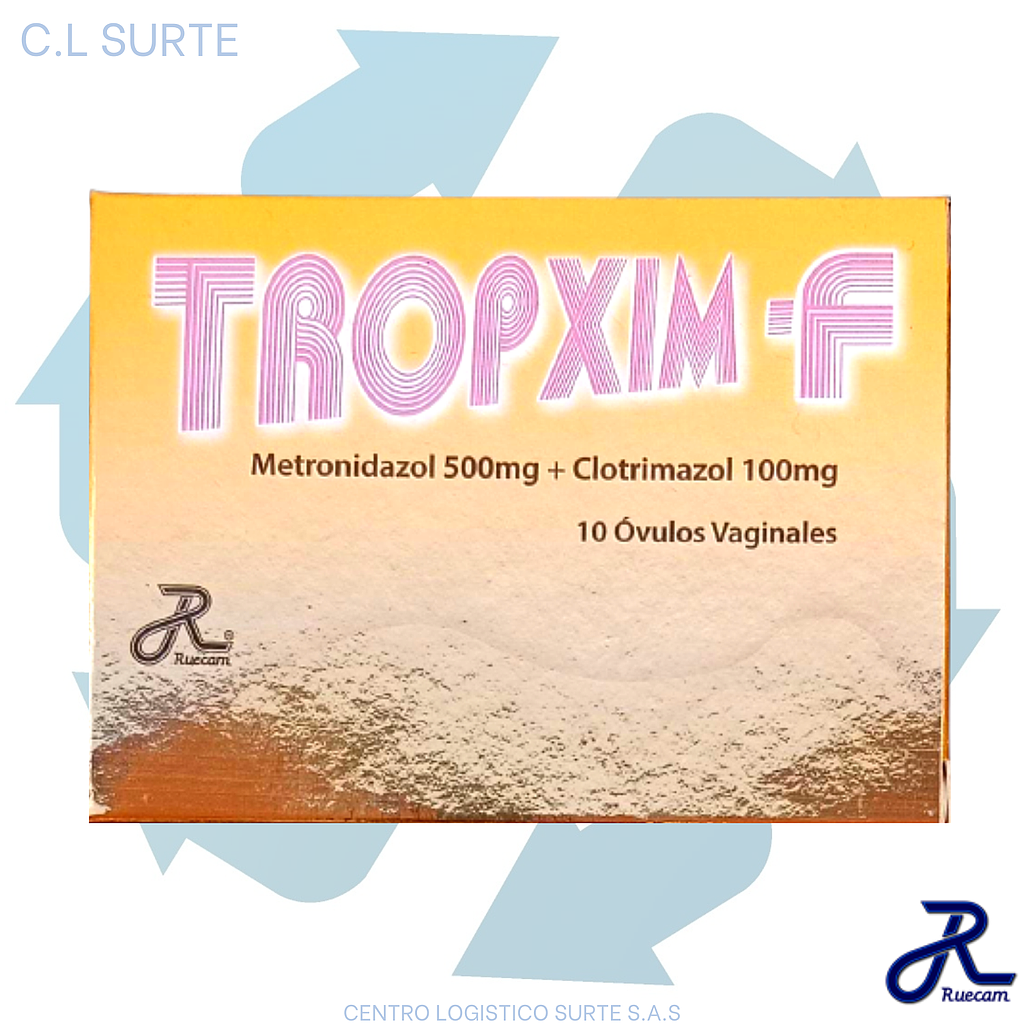 TROPXIM F X 10 OVU METRONID + CLOTRIMAZOL RUECAM