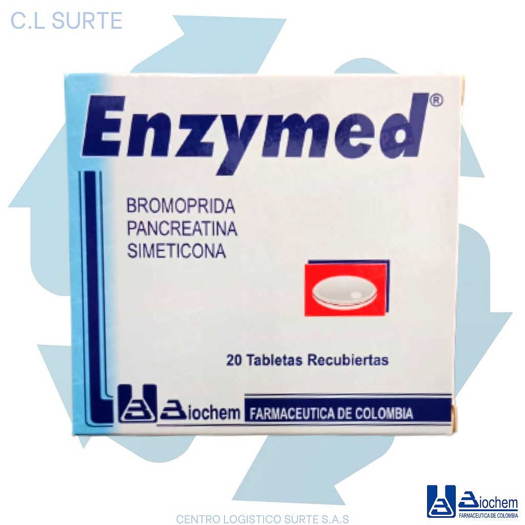 ENZYMED X  20 GGS PANCREA+SIMET+BROM BIOCHEM