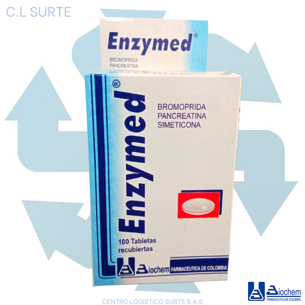 ENZYMED X 100 GGS PANCREA+SIMET+BROM BIOCHEM