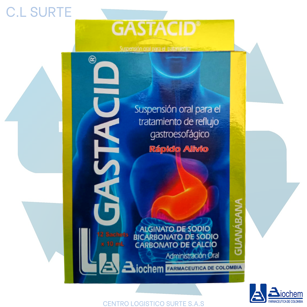 GASTACID X  12 SACHET GUANABANA BIOCHEM