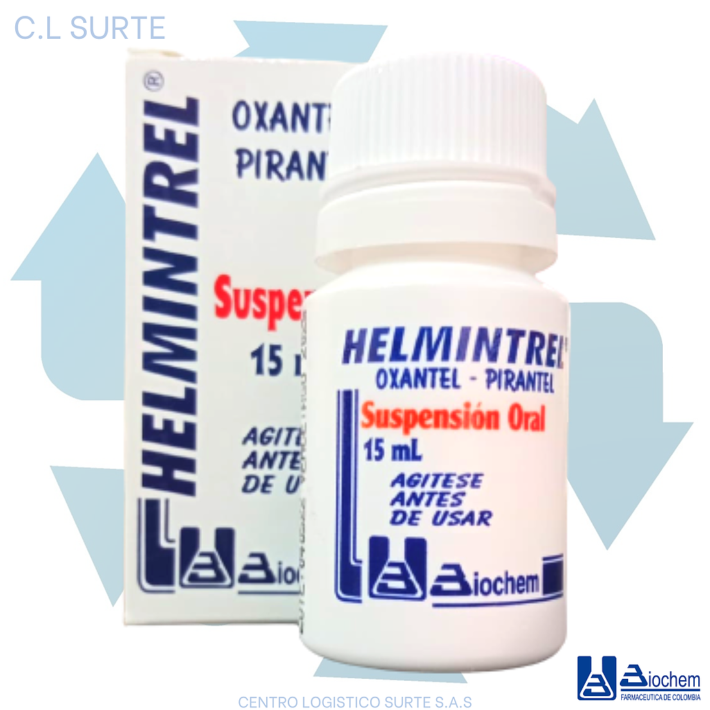 HELMINTREL SUSP X 15 ML PAMOATO+OXANTELBIOCHEM