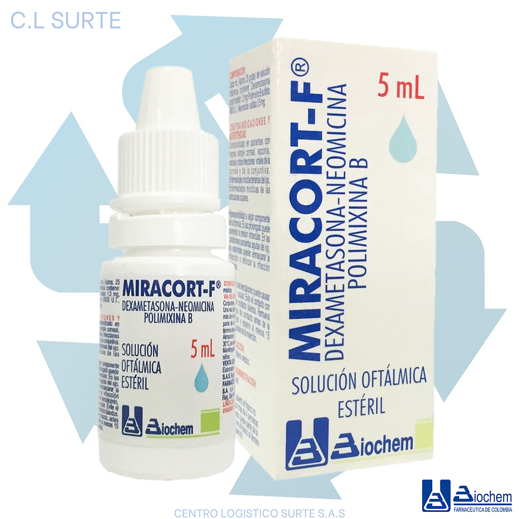 MIRACORT F GTA X 5 ML DEXA+NEOM+POLIM BIOCHEM