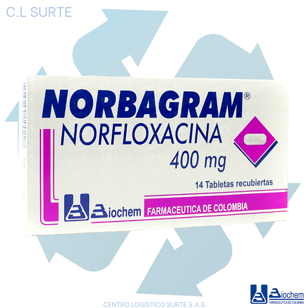 NORBAGRAM X 14 TAB NORFLOXACINO  BIOCHEM