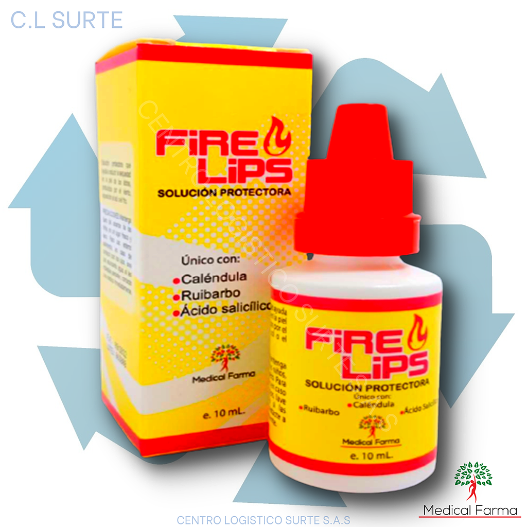 FIRE LIPS X 10 ML CALEN+RUIBAR+SALIC MEDICAL FARMA