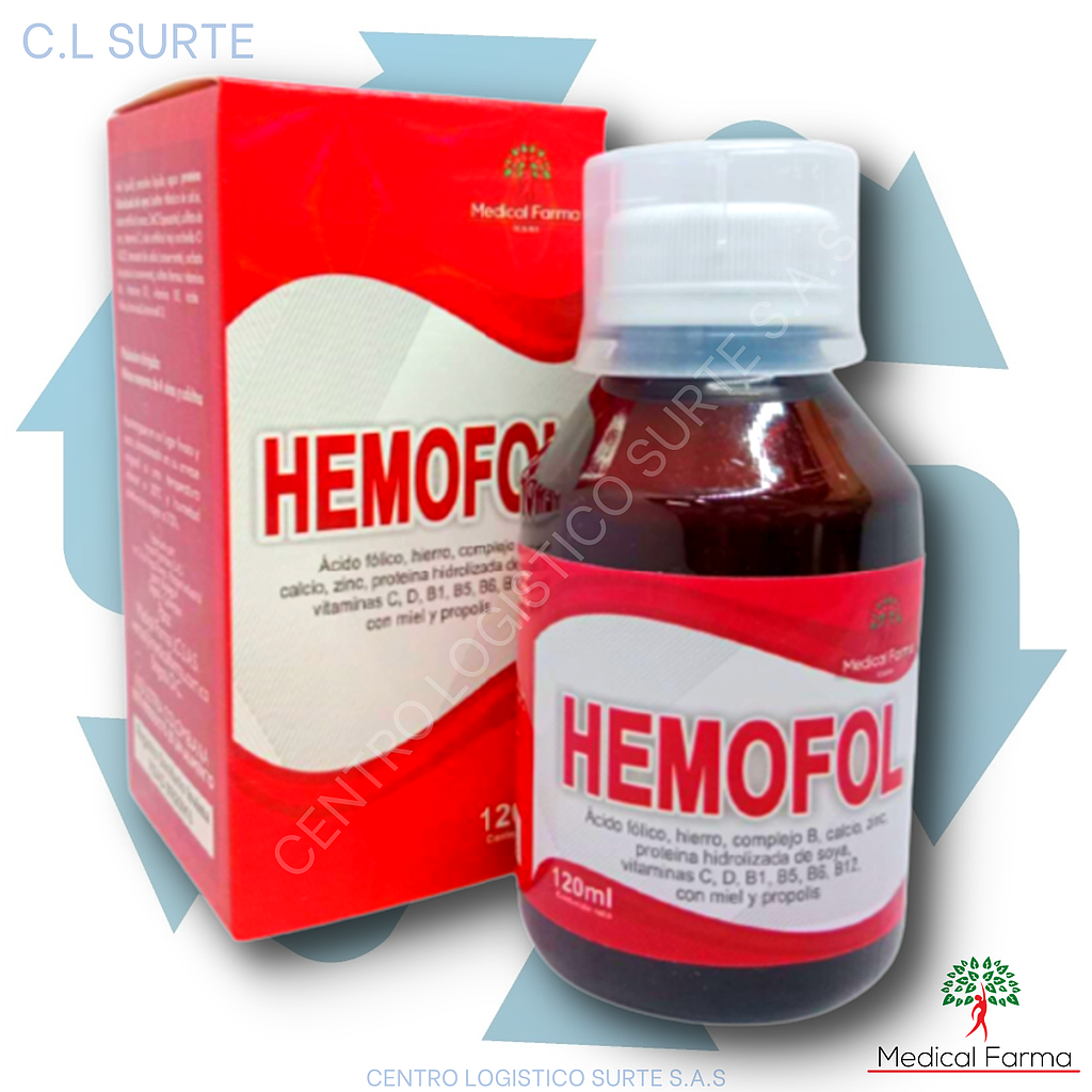 HEMOFOL X 120 ML MIEL Y PROPOLEO MULTIVIT MEDICAL FARMA
