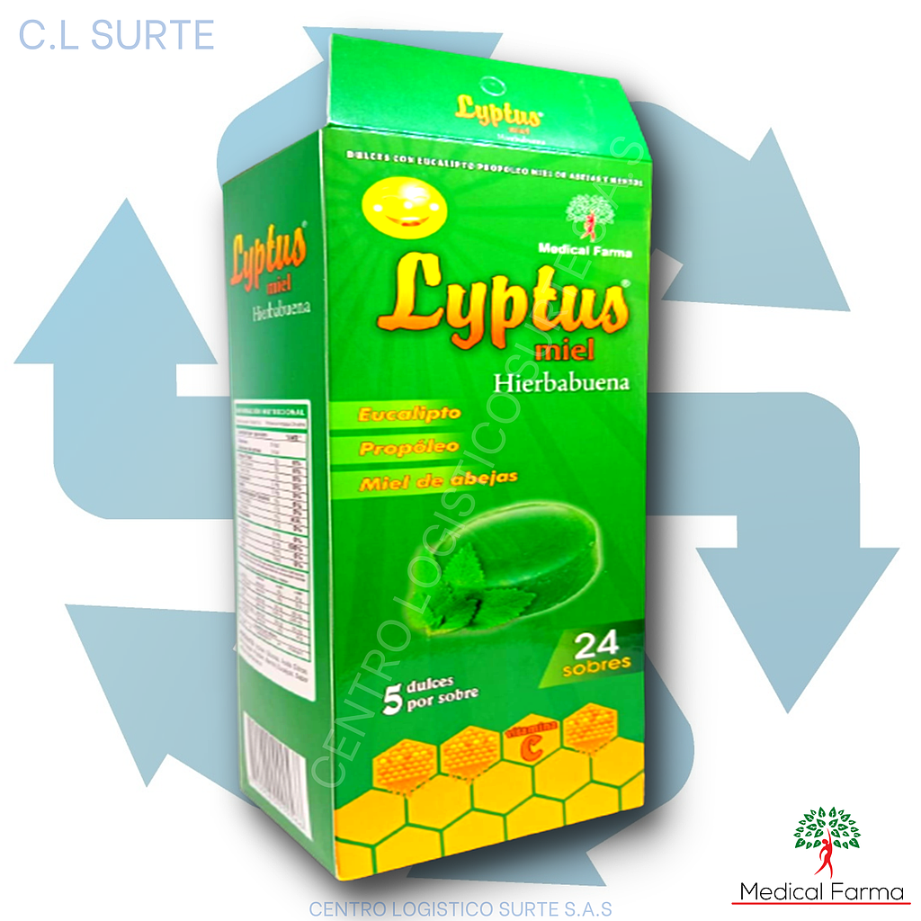 LYPTUS X 24 SOBRES HIERBABUENA MEDICAL FARMA