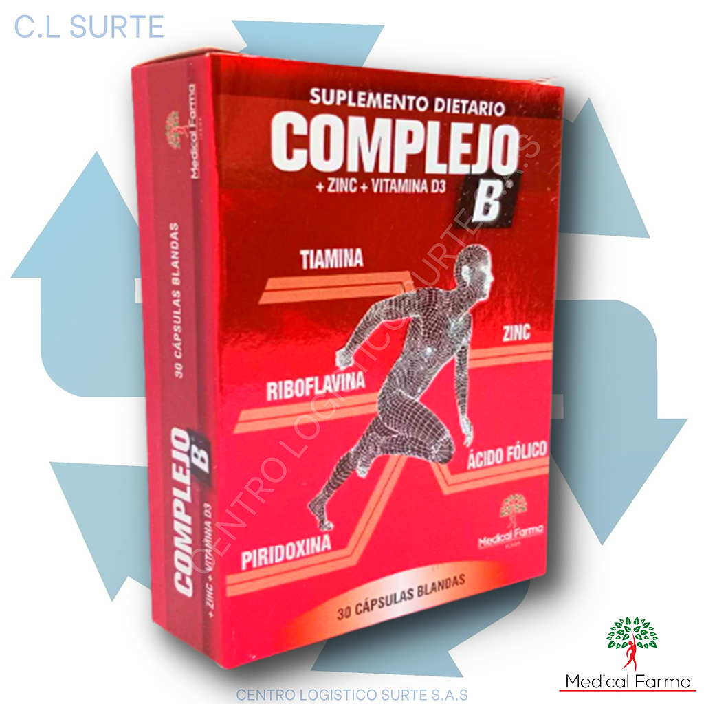 COMPLEJO B X 30 CAPS MEDICAL FARMA