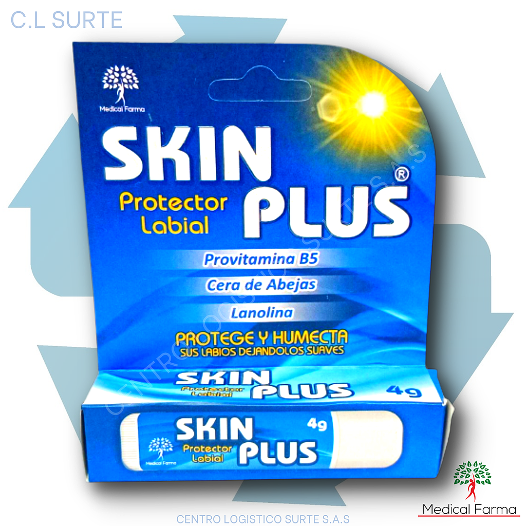 SKIN LIPS X 4 GR MEDICAL FARMA