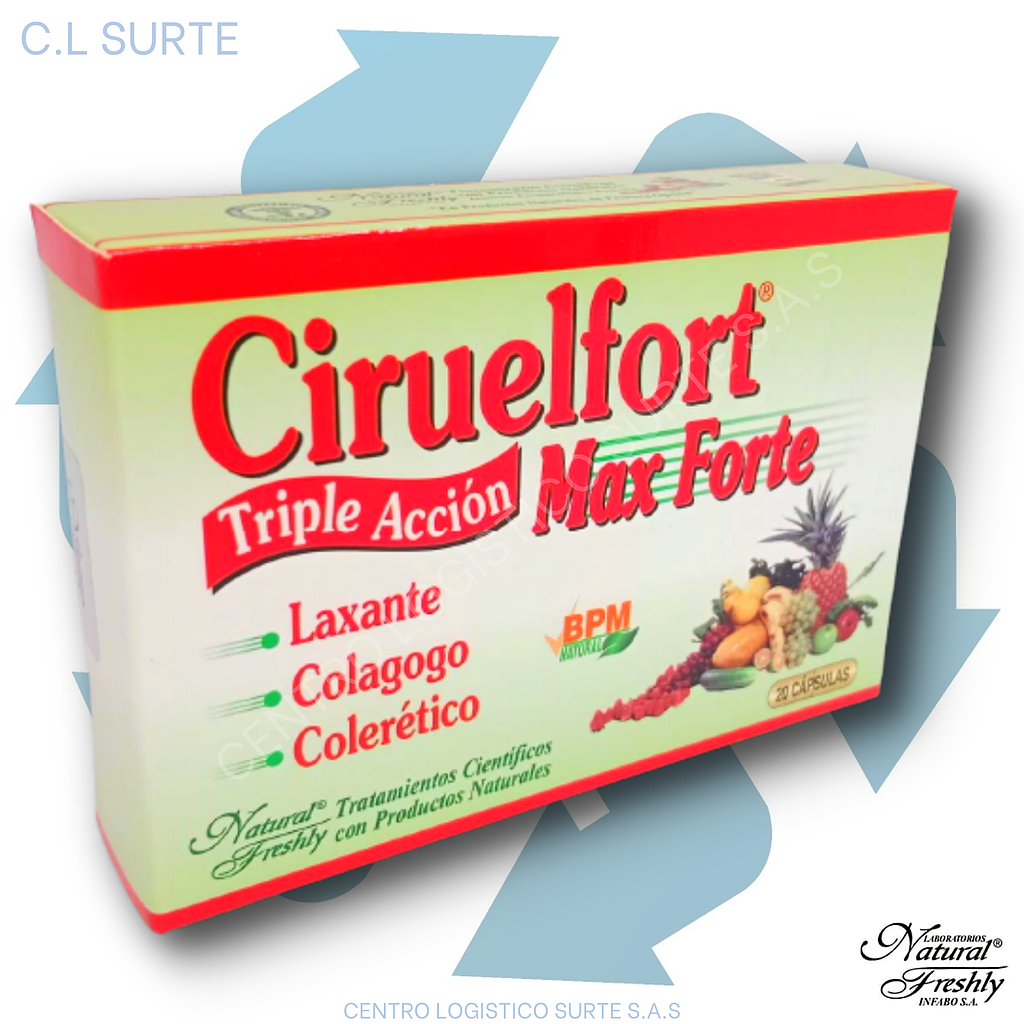 CIRUELFORT MAX FORTE TRIPLE ACC X 20 CAPS FRESHLY