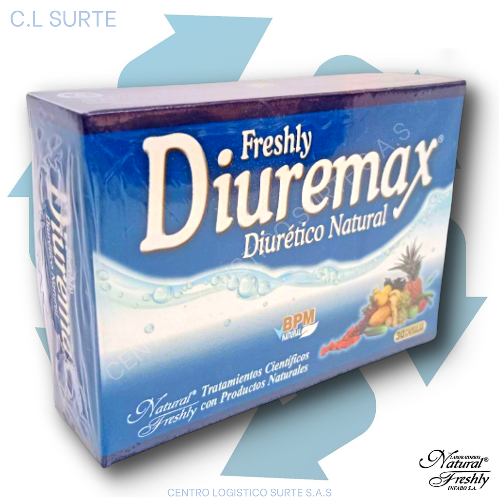 DIUREMAX DIURETICO NATURAL X 30 CAPS FRESHLY