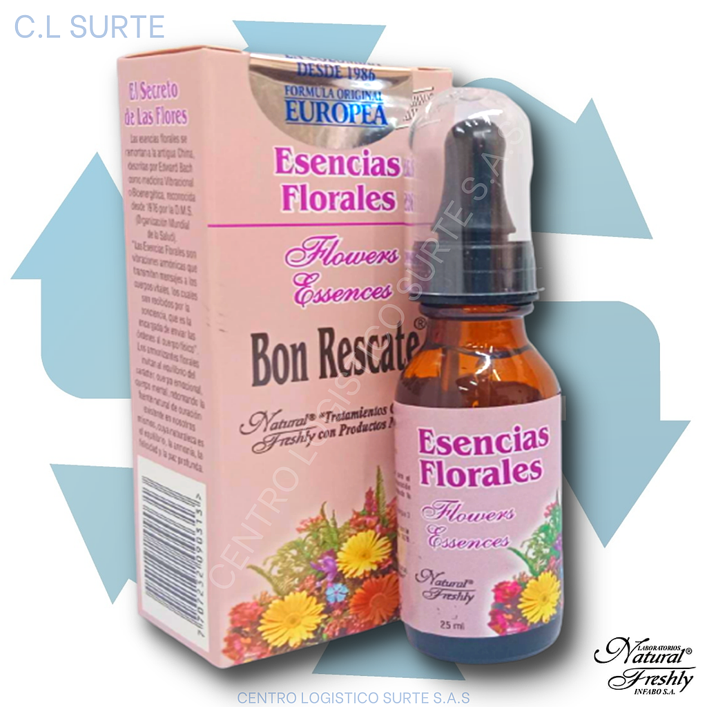 ESENCIA FLORAL BON RESCATE X 25 ML EUROPEA FRESHLY