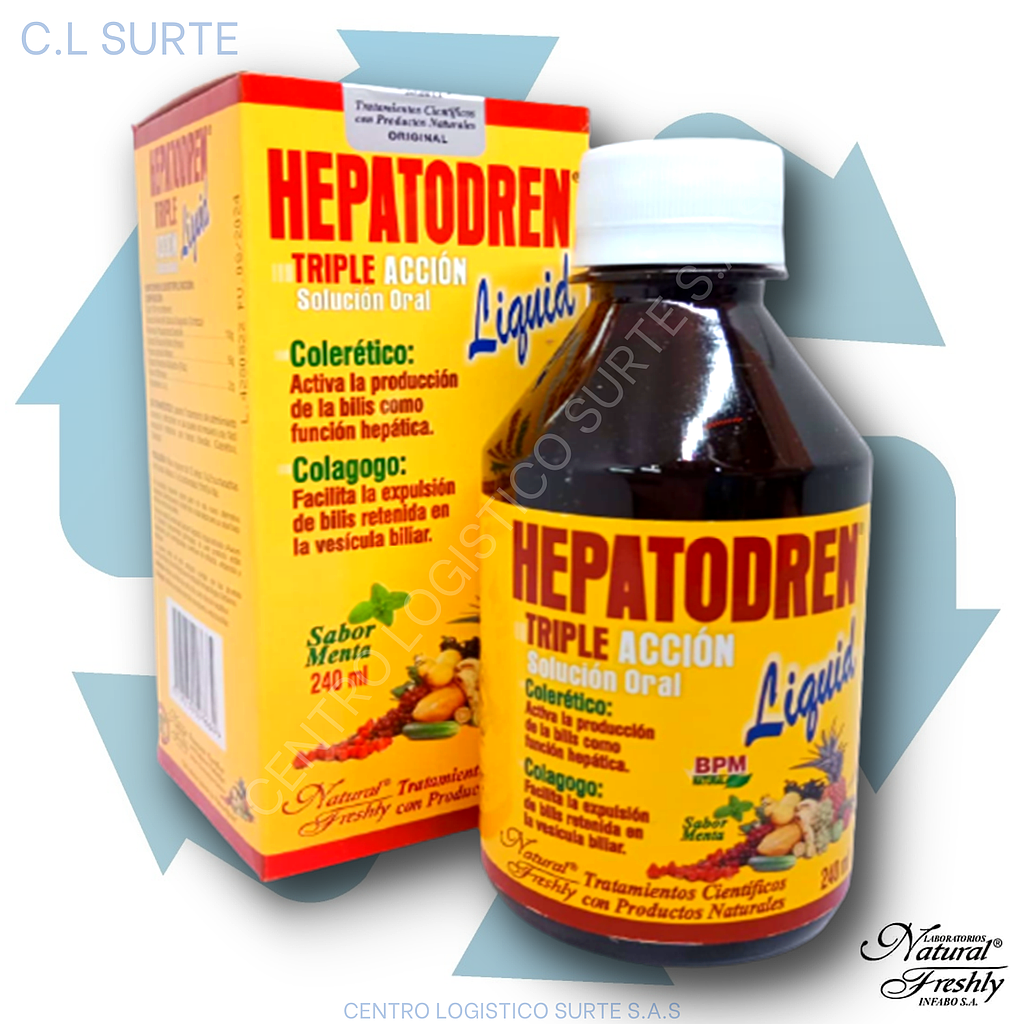 HEPATODREN LIMPIADOR HEPATICO X 240 ML FRESHLY