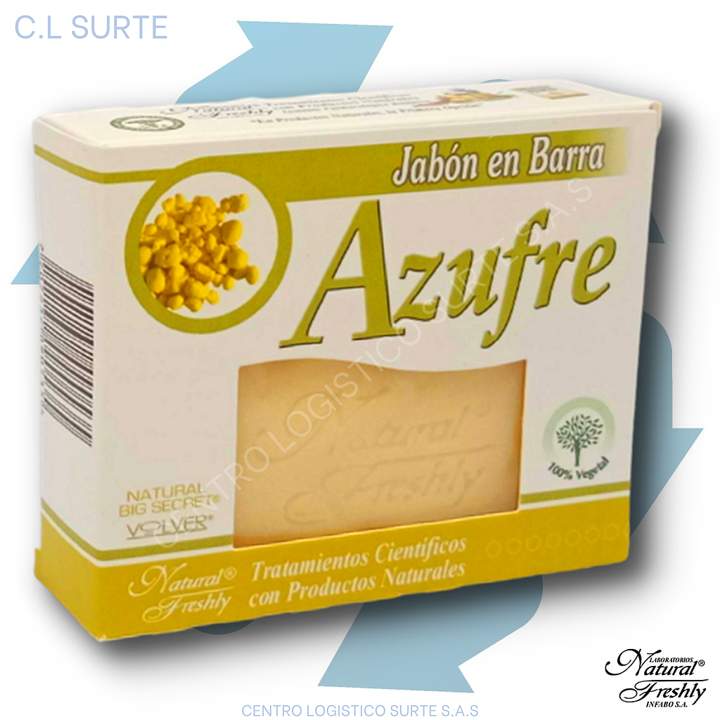 JABON DE AZUFRE X 90 GR FRESHLY + IVA