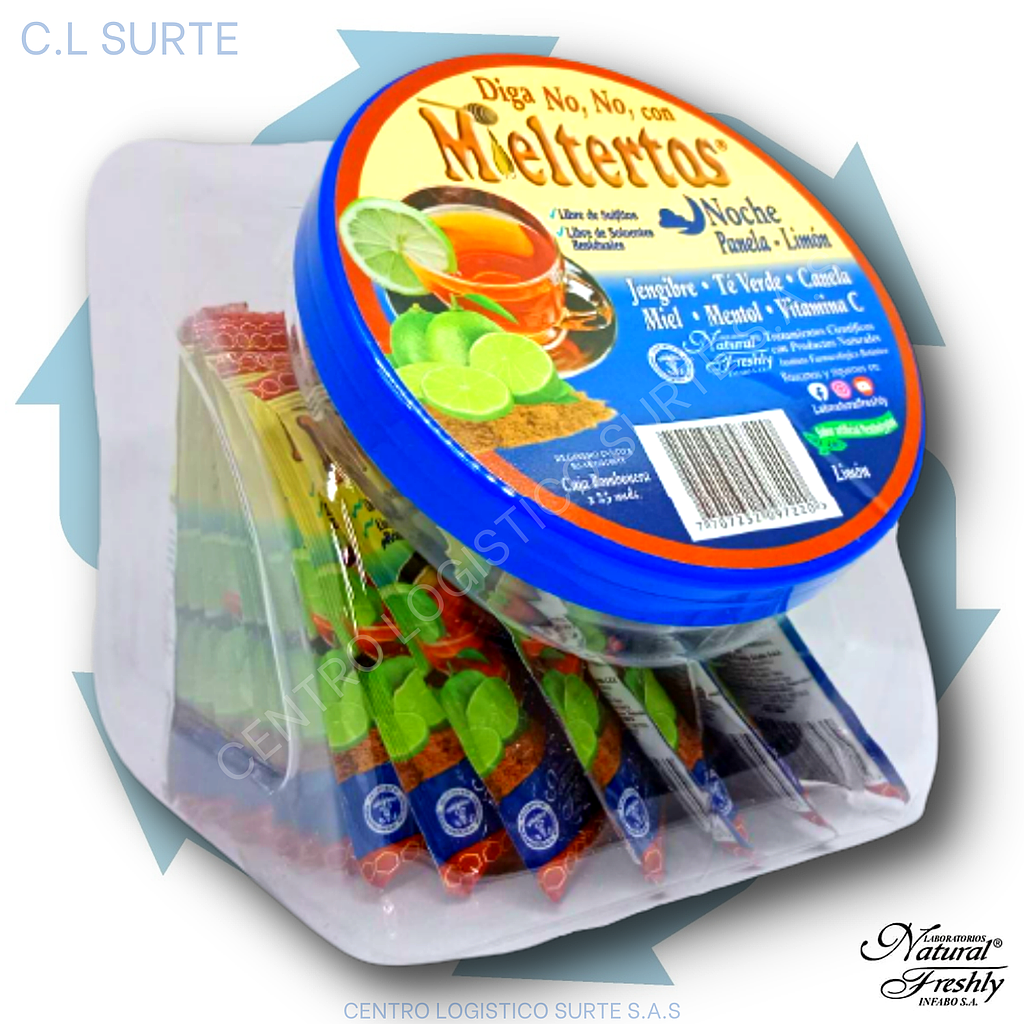 MIELTERTOS X 25 SBS NOCHE PANELA LIM BOMBO FRESHLY