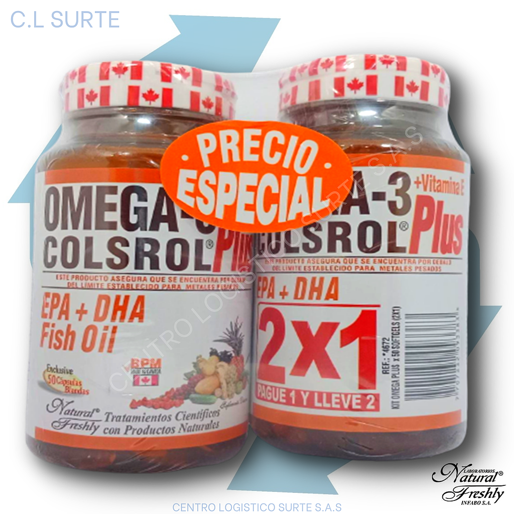 OMEGA 3 X 50 CAPS OFERTA (2X1) FRESHLY + IVA