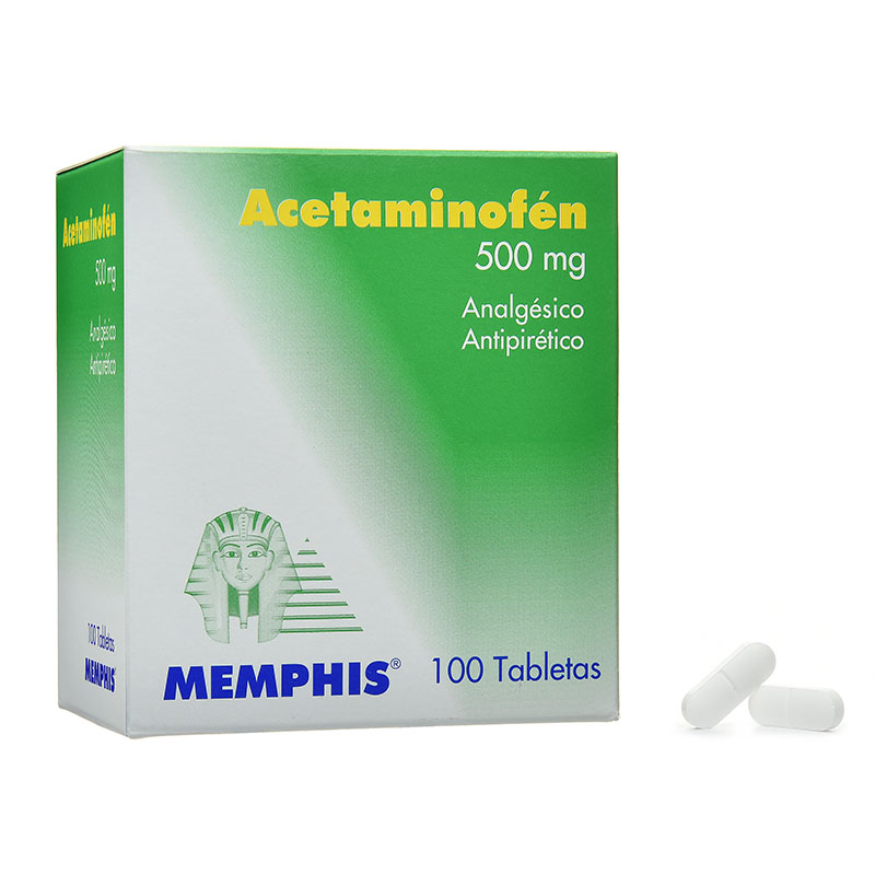 ACETAMINOFEN 500 MG X 100 TAB MEMPHIS