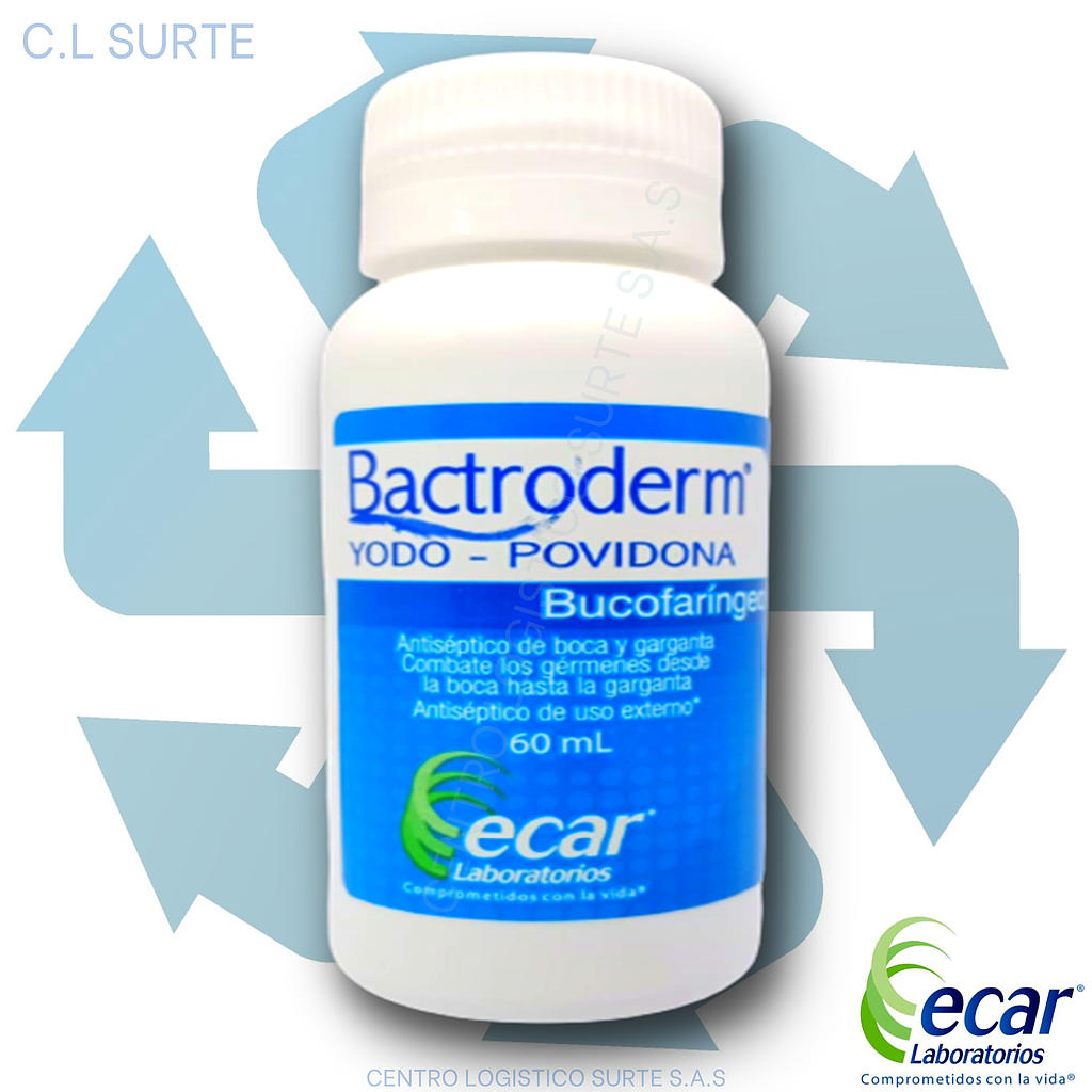 BACTRODERM BUCOFARINGEO X 60 ML YODOPOVIDONA ECAR