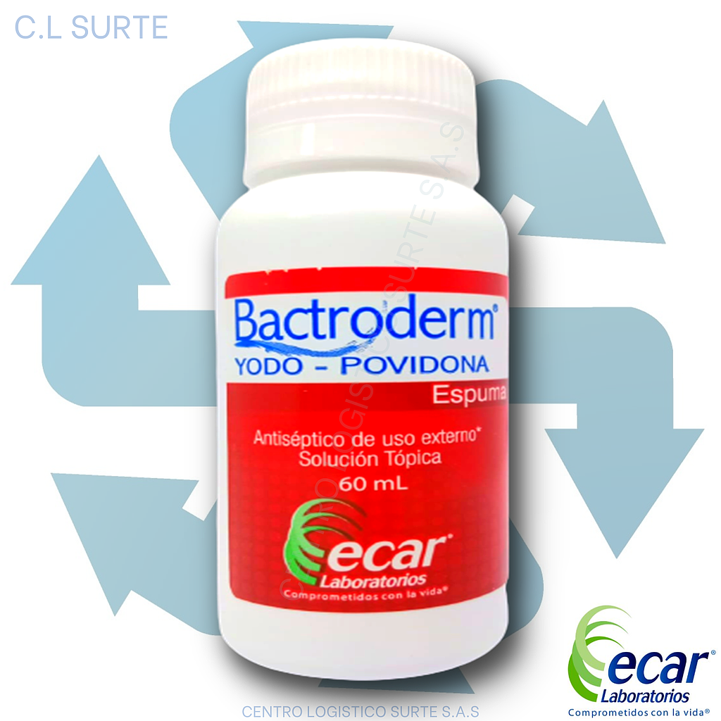BACTRODERM ESPUMA X 60 ML YODOPOVIDONA ECAR