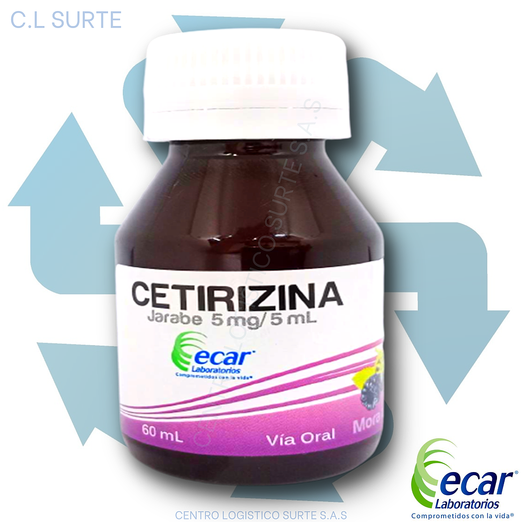 CETIRIZINA JBE 5 MG X 60 ML ECAR