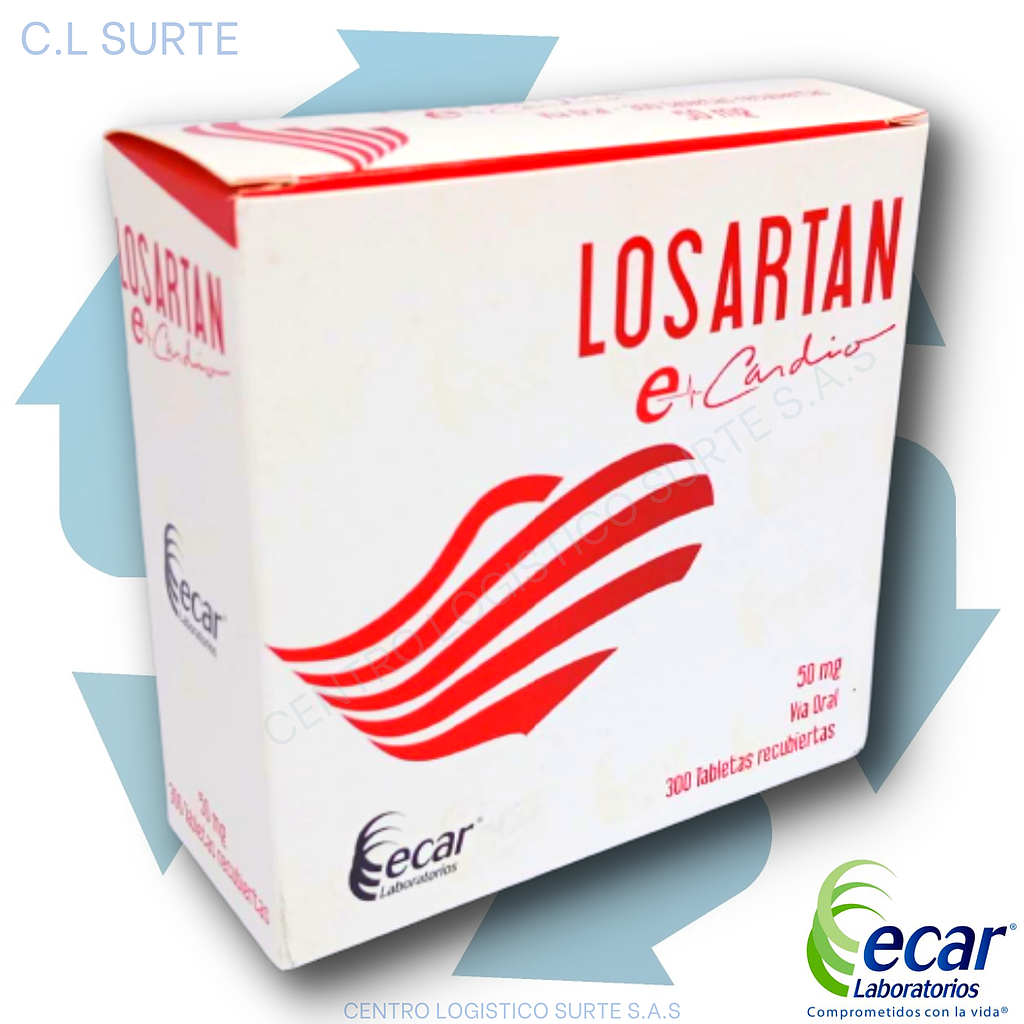 LOSARTAN  50 MG X 300 TAB ECAR
